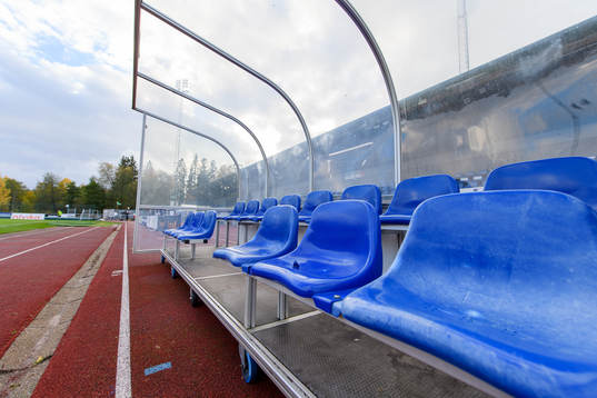 Stolar före fotbollsmatchen i Allsvenskan mellan Värnamo