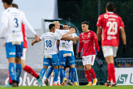 Värnamos Oscar Johansson jublar