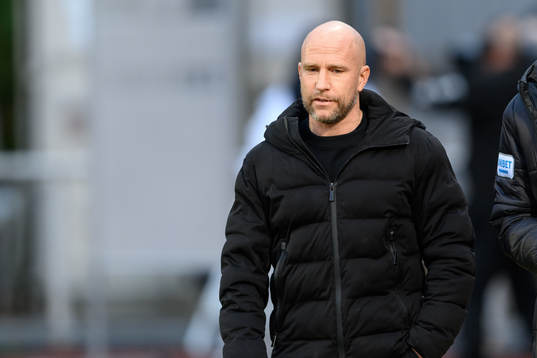 Kalmars tränare Henrik Rydström före fotbollsmatchen i