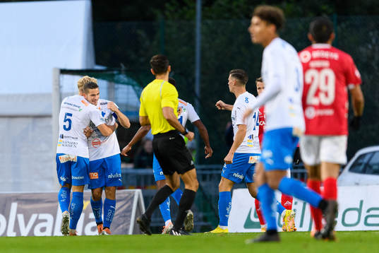 Värnamos Oscar Johansson jublar