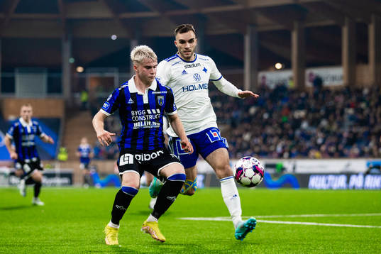 Sirius Oli Valur Omarsson och IFK Norrköpings Egzon Binaku