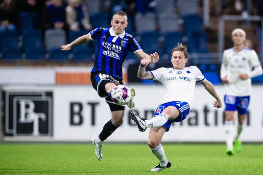 Sirius Aron Bjarnason och IFK Norrköpings Ari Freyr