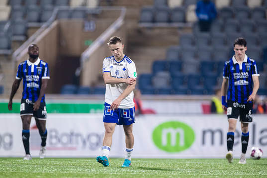 IFK Norrköpings Jacob Ortmark deppar fotbollsmatchen i