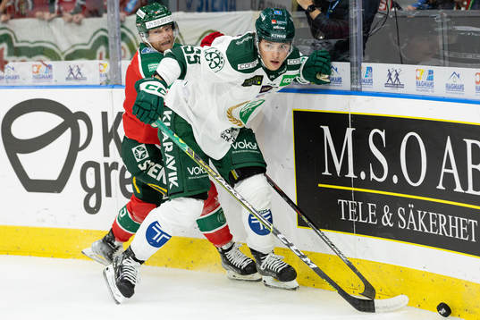 Frölundas Ryan Lasch och Färjestads Max Lindroth