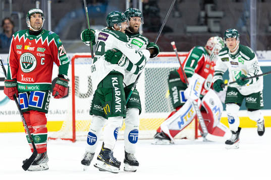 Frölundas Joel Lundqvist deppar samtidigt som Färjestads