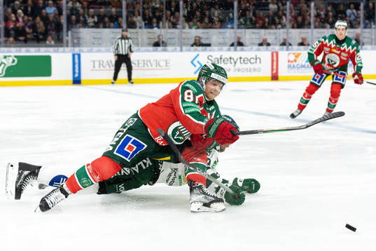 Frölundas Ryan Lasch och Färjestads Linus Johansson