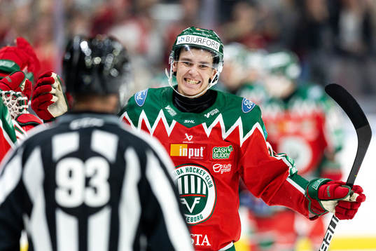 Frölundas Pontus Johansson jublar