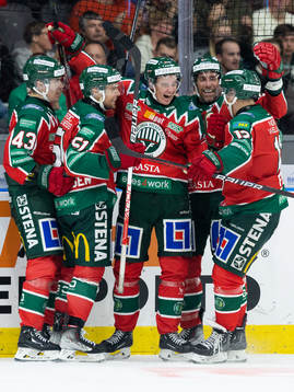 Frölundas Pontus Johansson jublar