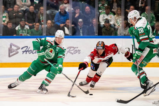 Rögles Adam Edström och Örebros Marcus Hardegård