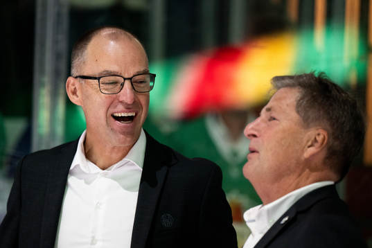 Rögles klubbdirektör Daniel Koch och ordförande Håkan