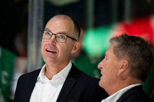 Rögles klubbdirektör Daniel Koch och ordförande Håkan