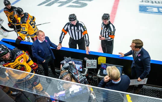 Luleås tränare Thomas Berglund och Oskarshamns tränare