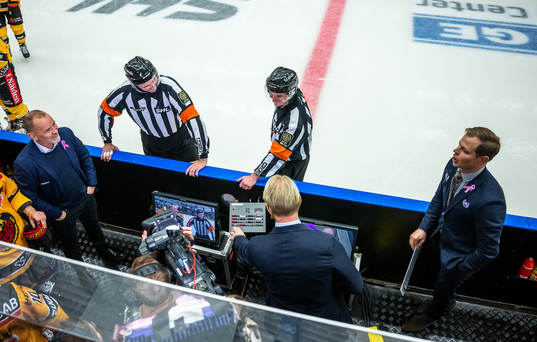 Luleås tränare Thomas Berglund och Oskarshamns tränare