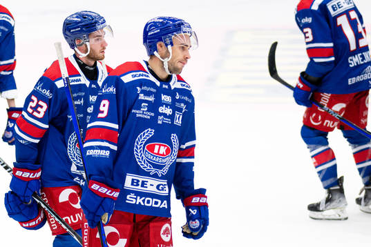 Oskarshamns Blaine Byron och Ahti Oksanen deppar