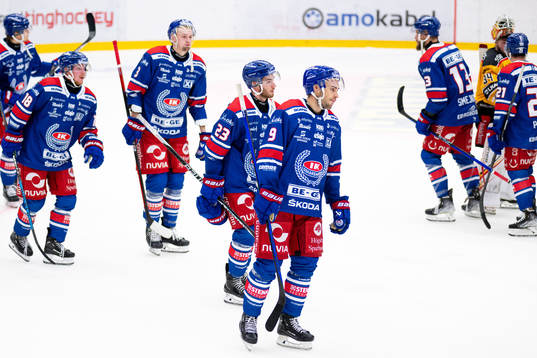 Oskarshamns Blaine Byron och Ahti Oksanen deppar