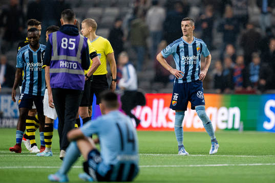 Djurgårdens Haris Radetinac deppar