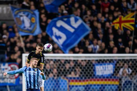 AIKs Mikael Lustig och Djurgårdens Kalle Holmberg