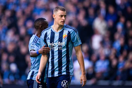 Djurgårdens Emmanuel Justine Rabby Banda och Jesper