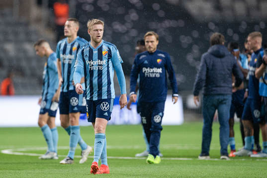 Djurgårdens Kalle Holmberg deppar