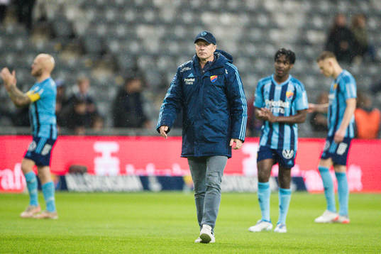 Djurgårdens tränare Kim Bergstrand deppar