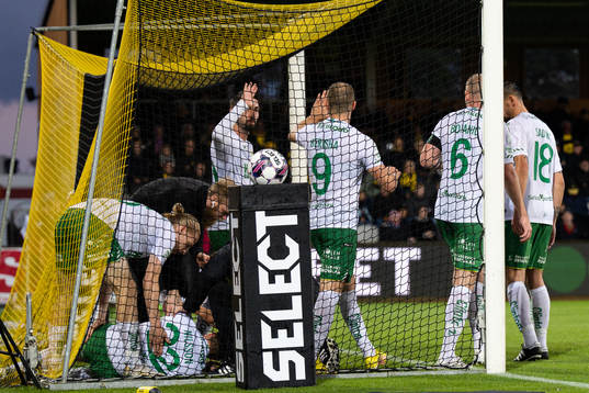 Hammarbys spelare jublar