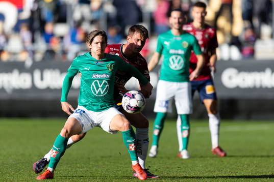 Jönköpings Södras Robin Book och Örgrytes Eric Nohlgren