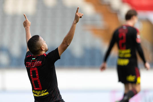 Östersunds Erick Brendon Pinheiro da Silva jublar