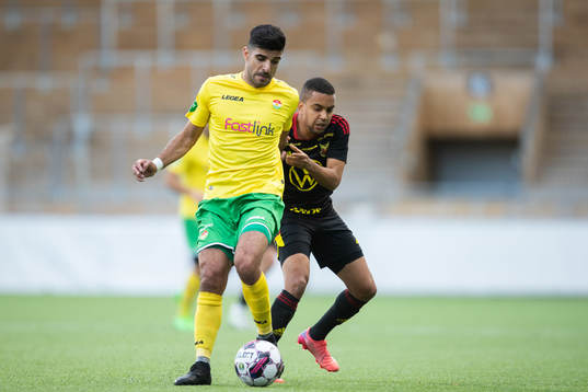 Dalkurds Rewan Amin och Östersunds Erick Brendon Pinheiro