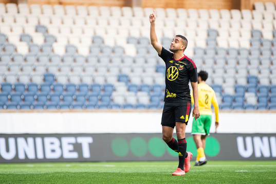 Östersunds Erick Brendon Pinheiro da Silva jublar