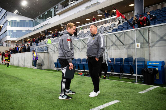Östersunds assisterande tränare Stefan Lundin och