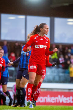 Marit Bratberg Lund of Brann celebrates