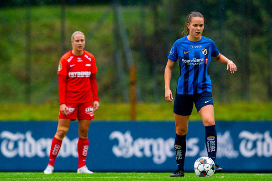 Iris Omarsdottir of Stabæk looks dejected