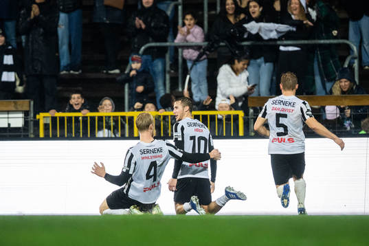 Landskronas Melker Heier jublar