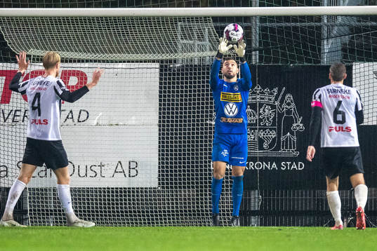 Landskronas målvakt Amr Kaddoura