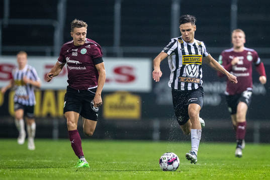 Västerås SKs Simon Gefvert och Landskronas Camil Jebara