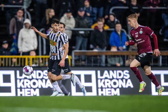 Landskronas Camil Jebara och Västerås SKs Daniel Ask