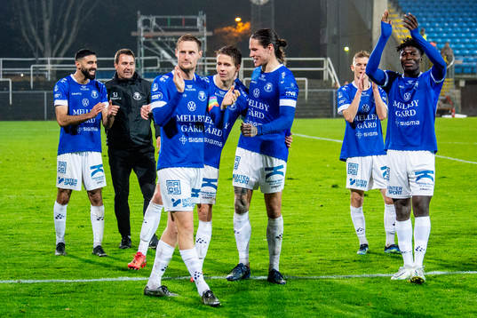 Trelleborgs spelare jublar