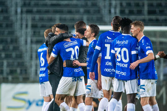 Trelleborgs Mouhammed-Ali Dhaini jublar med laget