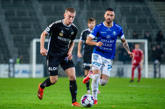 Örebros Valgeir Valgeirsson mot Trelleborgs Simon Amin