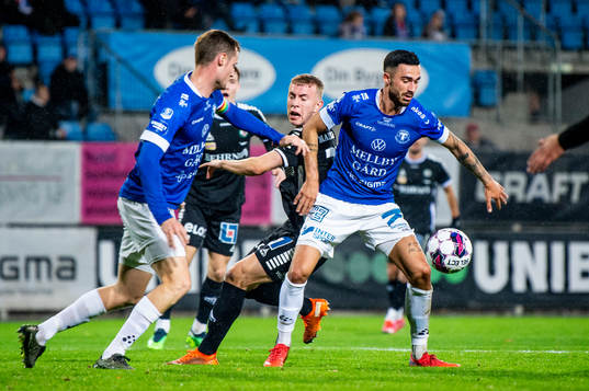Örebros Valgeir Valgeirsson mot Trelleborgs Simon Amin