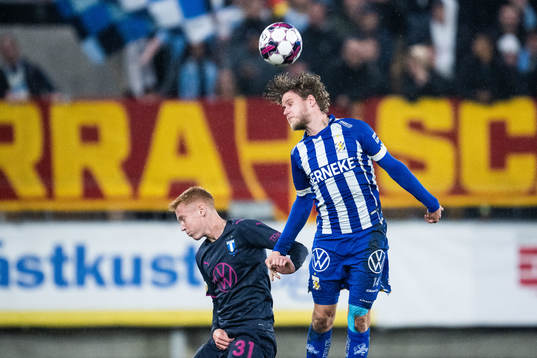 Malmö FFs Hugo Larsson och IFK Göteborgs Gustaf Norlin
