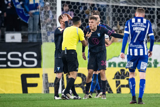 Malmö FFs Patriot Sejdiu reagerar på domslut av Domare
