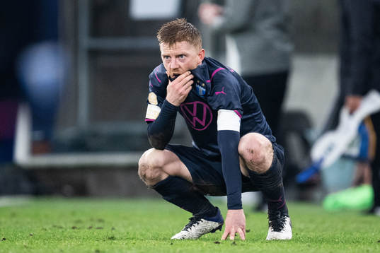 Malmö FFs Anders Christiansen deppar