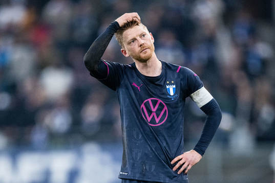 Malmö FFs Anders Christiansen deppar