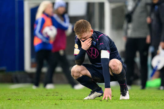 Malmö FFs Anders Christiansen deppar