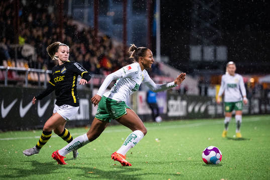 AIKs Allison Aaricka Maclaren Abbe och Hammarbys Madelen