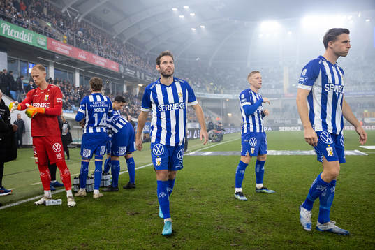 IFK Göteborgs Emil Salomonsson innan fotbollsmatchen i