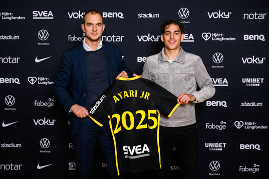 s sportchef Henrik Jurelius och Taha Ayari