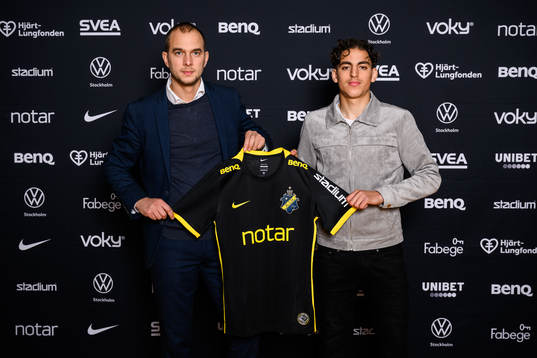 s sportchef Henrik Jurelius och Taha Ayari