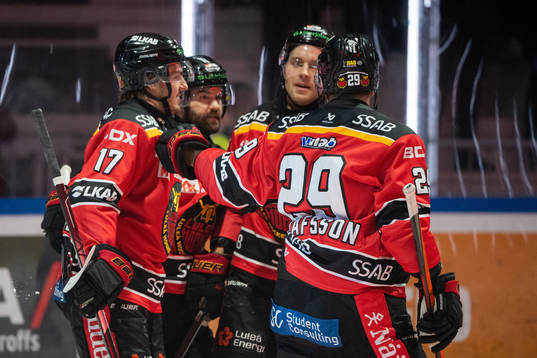 Luleås spelare jublar